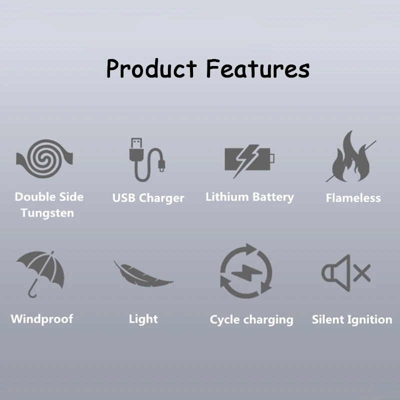 1 шт. домашняя электронная двухсторонняя сигарета с зажиганием для повседневного