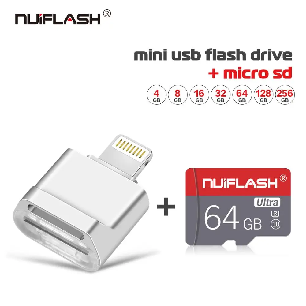 Usb флеш-накопитель для iOS/Android с usb-флешкой iPhone 6 6S 6P 7 7S 7P 8 8P X XS XR 64 Гб 128 ГБ 256 Otg