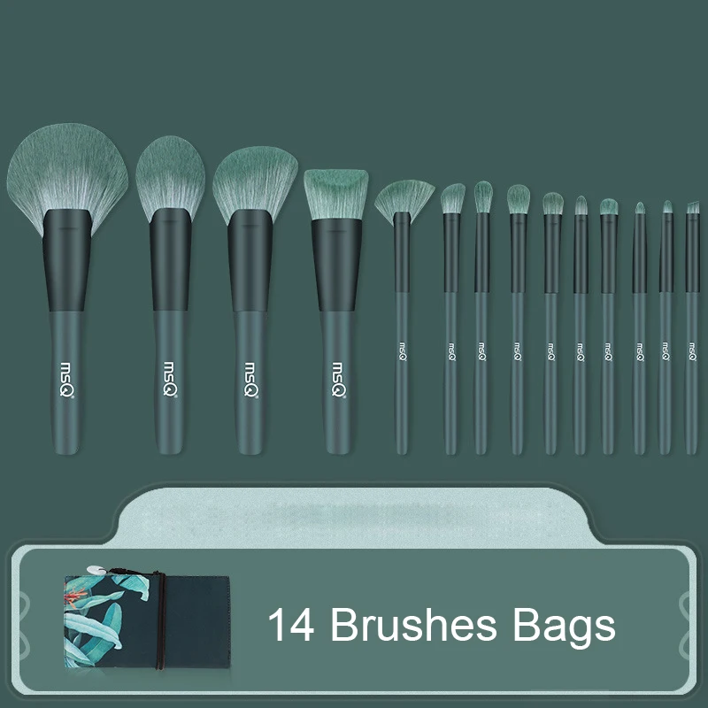 14 Pieces Professional Makeup Brush Set Foundation Blending Concealer Eye Face Liquid Powder Cream Cosmetics BUTT666