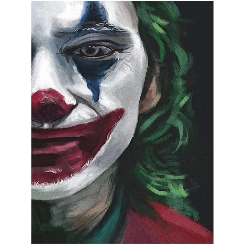 

Full Round Diamond Painting Joker 5D DIY Diamond Embroidery Mosaic Cross Stitch Rhinestone Pictures Home Decor Gift