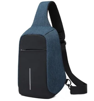 Сумка-мессенджер KAKA Мужская нагрудная сумочка-слинг с USB-зарядкой