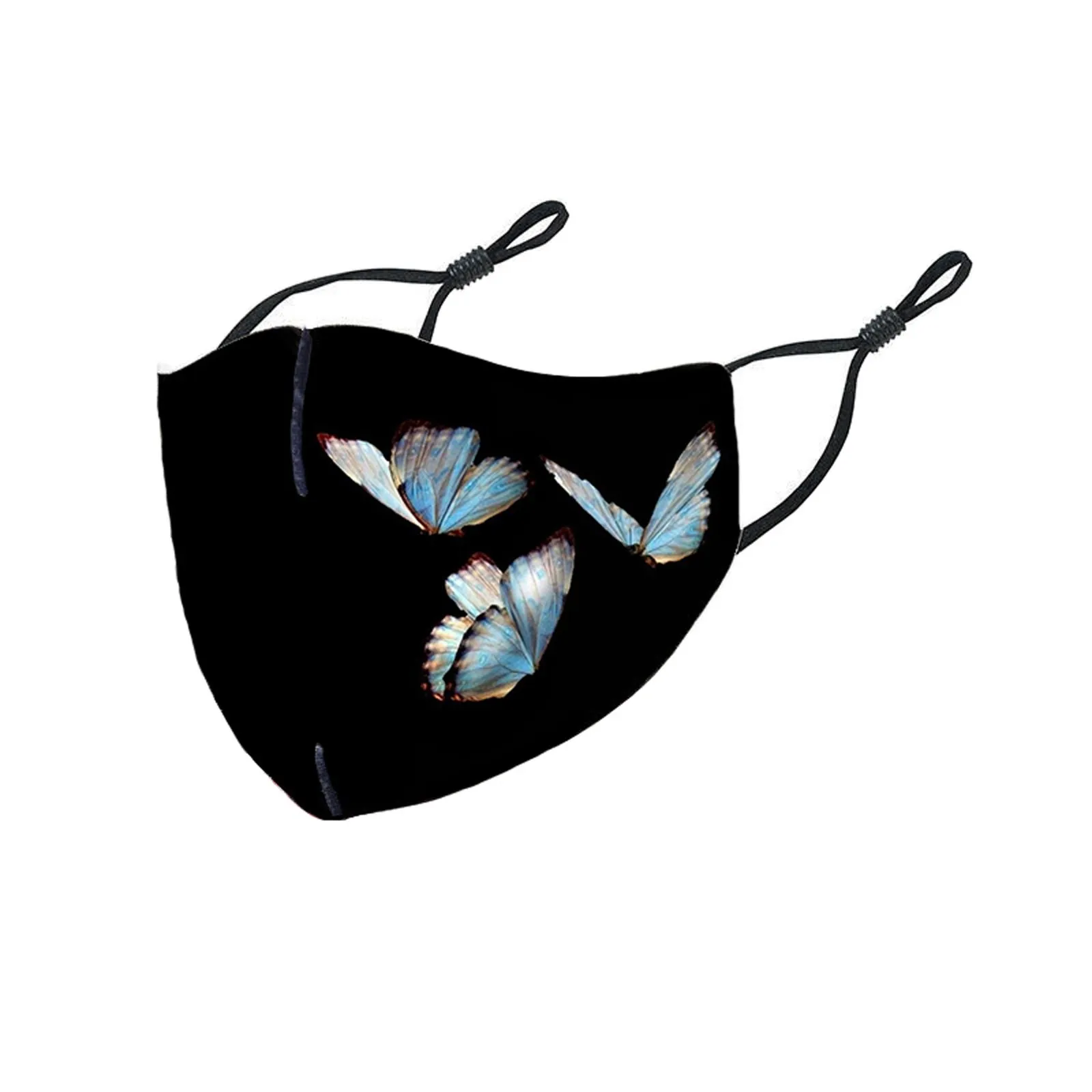 

2pcs Black Mask Mouth Face Mask Anti-dust Pm2.5 Mouth Mask Activated Carbon Both Side Mask Fabric Washable Reusable Masks d5