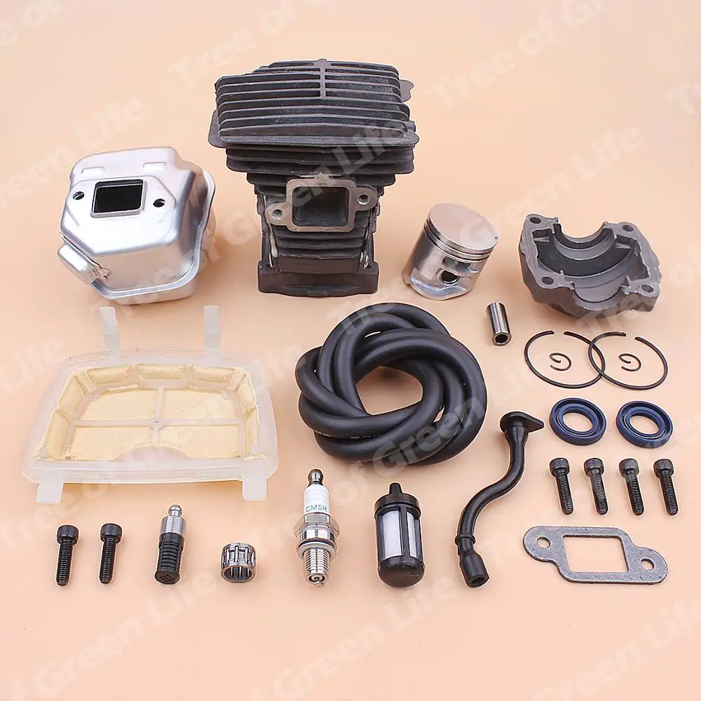 38mm Cylinder Piston Exhaust Muffler Kit For Stihl MS181 MS 181 Air Fuel Oil Seal Filter Line Engine Pan Base Bearing Chainsaw |