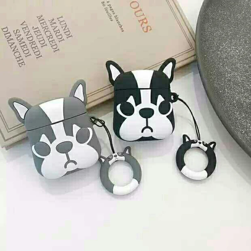 

3D Husky Silicone Soft Charging Box Case For Airpods 2 Cute Cartoon Wireless Bluetooth Earphone Protective Case For Airpods 1/2