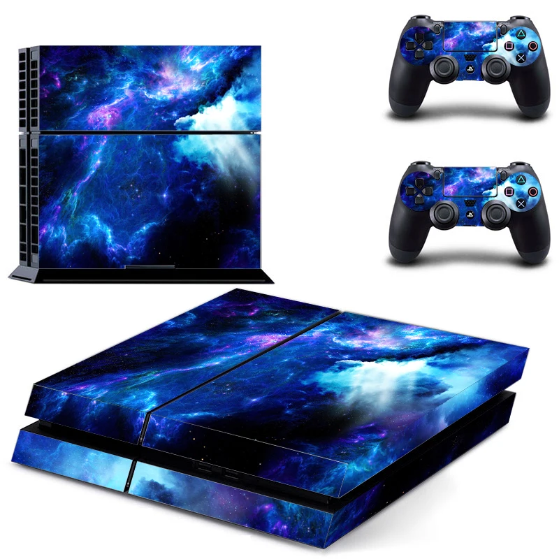 Виниловые наклейки для PS4 виниловые Playstation 4 консоль + 2 контроллера наклейка