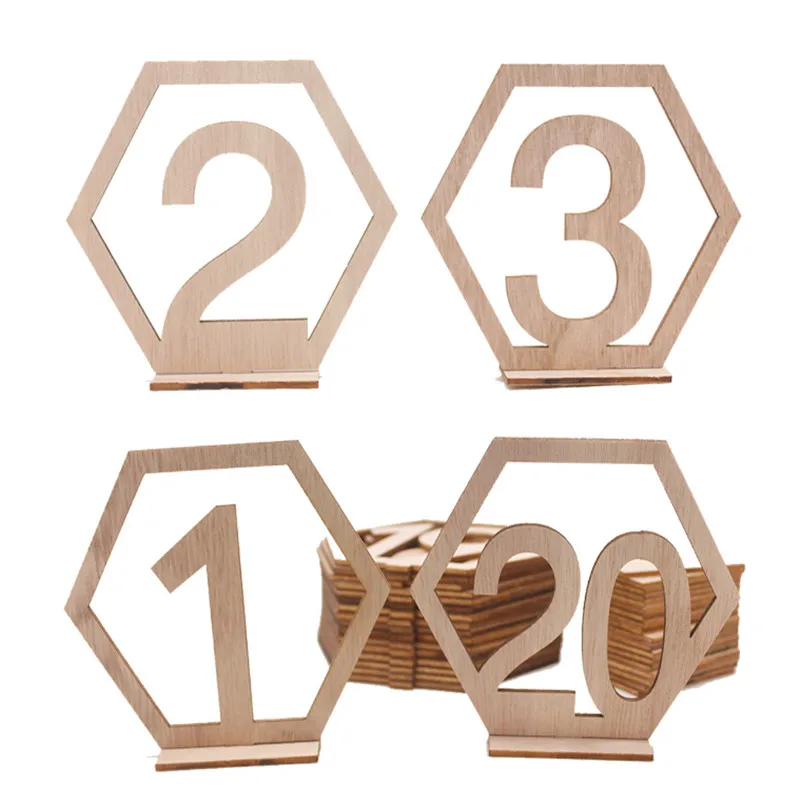 Свадебный реквизит набор номерных карт Деревянный Обеденный номер сиденья