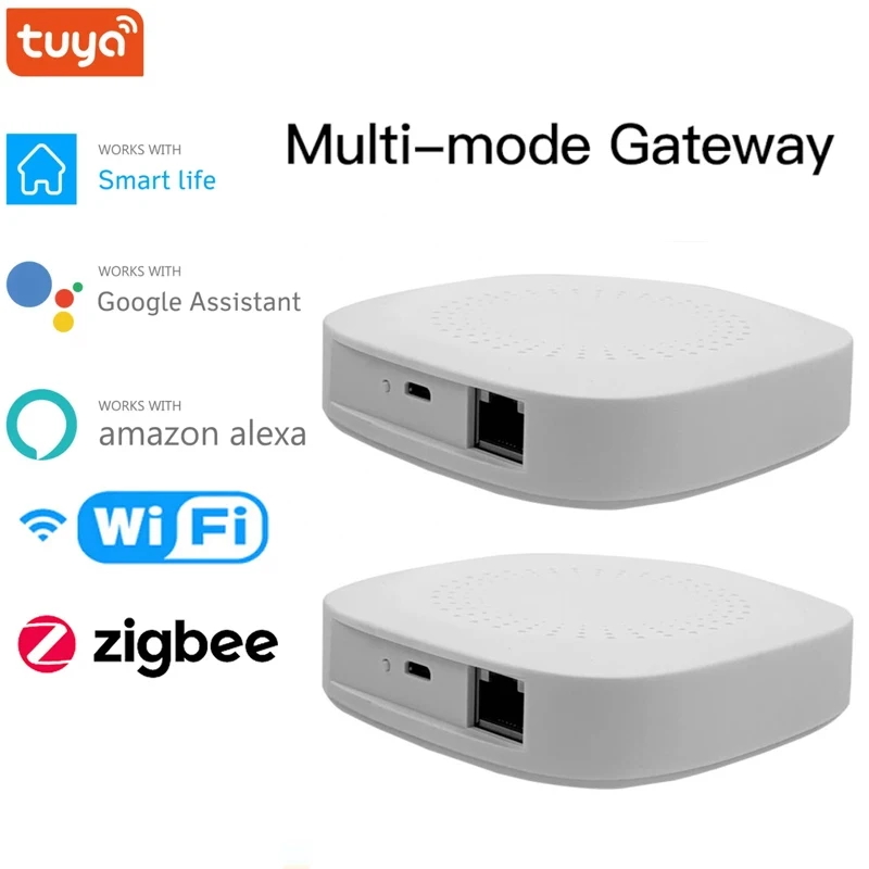 

Умный концентратор Tuya ZigBee 3,0, беспроводной мост шлюза для дистанционного управления через приложение, работает с Alexa Google Home Assistant