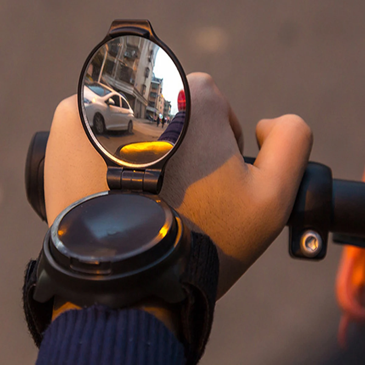 Зеркало для велосипеда Bike Mirror Bicycle Back Cycling 360 градусов вращается MTB Arm Wrist Strap Rear View Accessories Rearview on.
