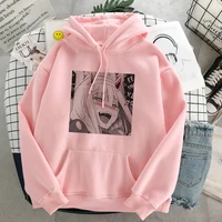 oversize darling in the franxx kawaii anime harajuku pink hoodie zero two graphic clothes women long sleeve hoodies sweatshirt