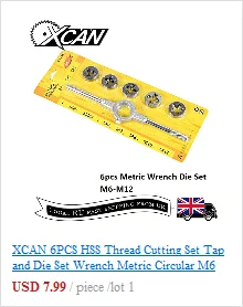 XCAN 20/31/40 шт наёмите и набора пресс-форм, винтовой резьбой кран гаечный ключ под давлением сплав Сталь ручной метчики винторезы дрель