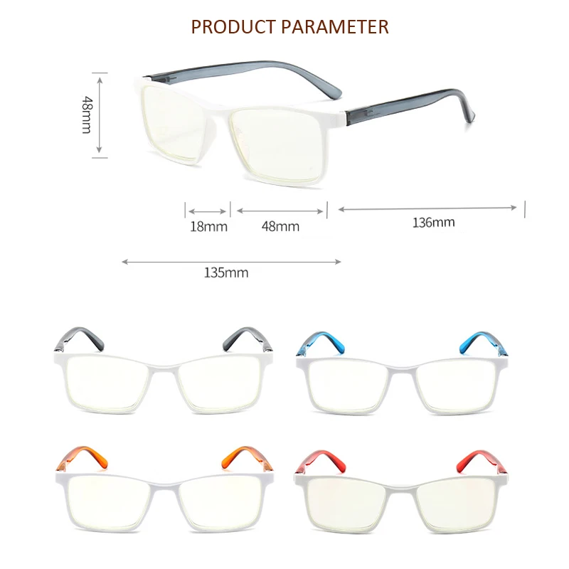 

Zilead Square Reading Glasses Spring Legs Presbyopic Eyeglasses High Definition Hyperopia Eyewear Unisex With Diopter +1.0to+3.5