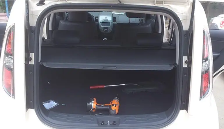 

Rear Cargo Cover For KIA Soul EV 2009-2018 Privacy Trunk Screen Security Shield Shade Black Beige Auto Accessories