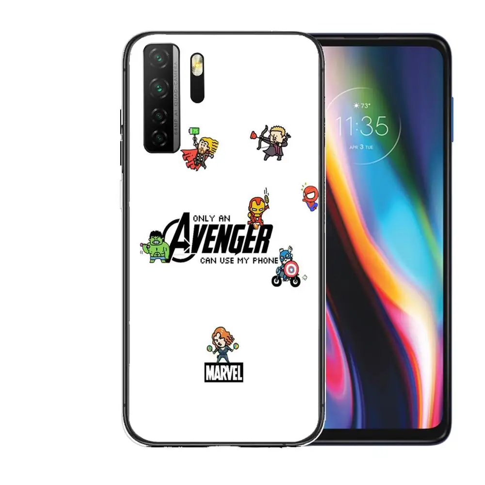 Новый стильный черный мягкий чехол Marvel с изображением пуха для Huawei Nova 8 7 6 SE 5T 7i 5i 5Z