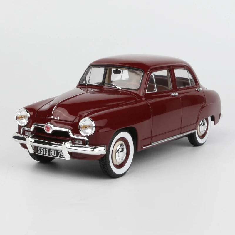 

Norev 1:18 1953 Simca 9Aronde две двери открытые красные модели автомобилей