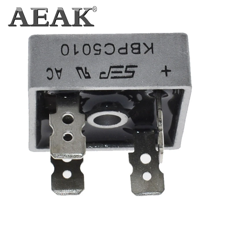 AEAK 10 шт. KBPC5010 Fangqiao 50A1000V SEP натуральная один-фазный мост выпрямитель; гарантированное качество