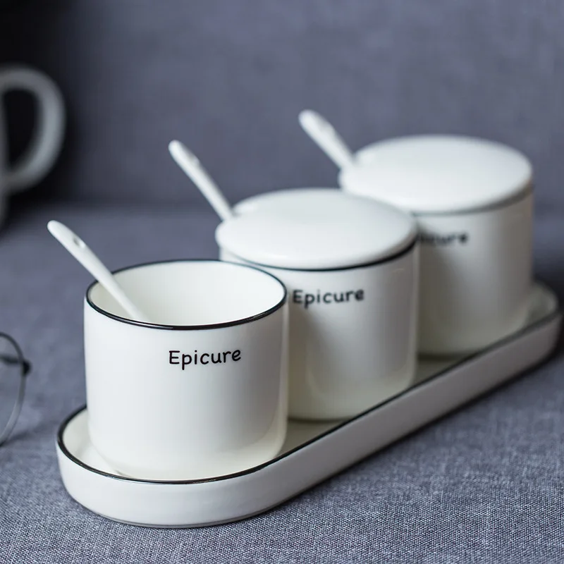 Нордическая Бытовая банка для специй креативный набор бутылок приправ