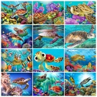 Набор для алмазной живописи, 5D мозаика, вышивка Черепаха, сделай сам, вышивка крестиком, декор ручной работы