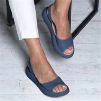 women flat summer sandals woman peep toe female pu fashion summer shoes 2020 new comfortable plus size shoes women