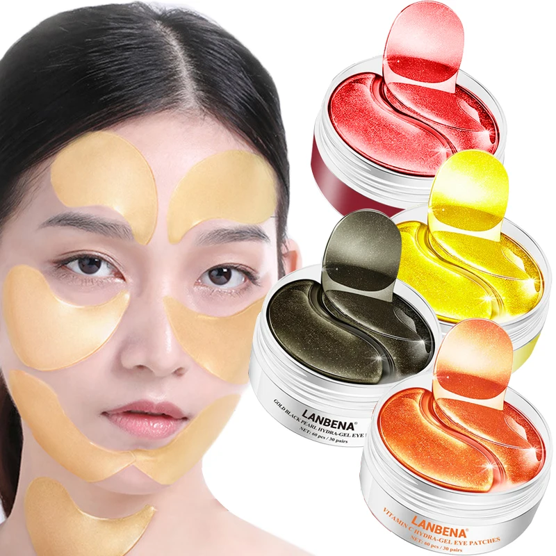 

60PCS Eye Mask Moisturizing Hyaluronic Acid Eye Patch Skin Care Collagen Eye Patches Anti Aging Gel Remove Dark Circles Eye Bag