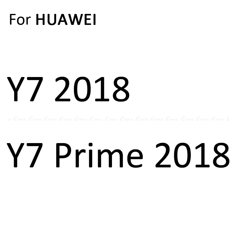 Y7 Prime 2018 2 шт. мягкий чехол для задней крышки из Экран протектор для huawei Y9 Y7 Y6 Y5 Pro Prime Lite углеродного волокна Стикеры защитная пленка - Цвет: Y7 Prime 2018