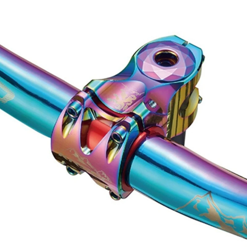 

Mountain Bike Stem 31.8 / 35Mm Dazzle Bicycle Stem Ultralight Aluminum Short Handlebar Stem Riser For Mtb Dh