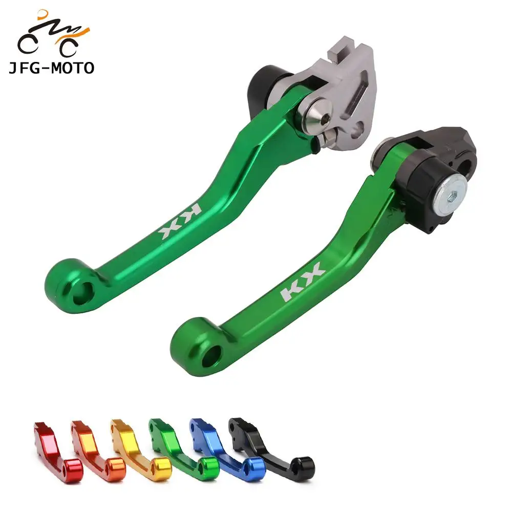 

Motorcycle Custom Made CNC Brake Clutch Lever For KAWASAKI KX65 2000-2020 KX85 KX100 2001-2020 KX500 KX250F 2004 KX125 KX250