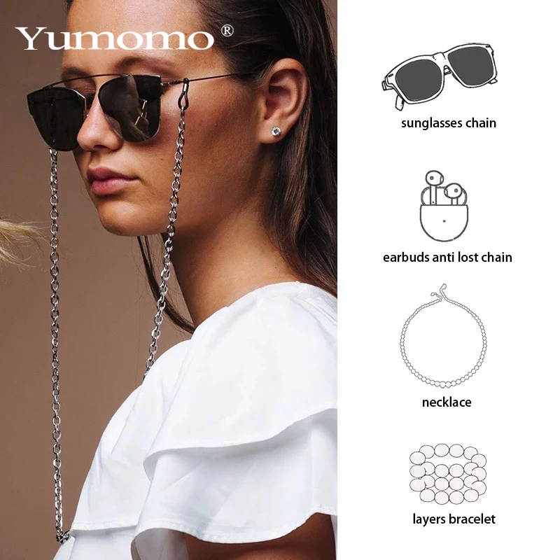 

Gold Silver Eyeglass Chains Mask Chain For Women Men Trendy Unisex Reading Sunglasses Chain Reading Spectacles Holder Cord Chain