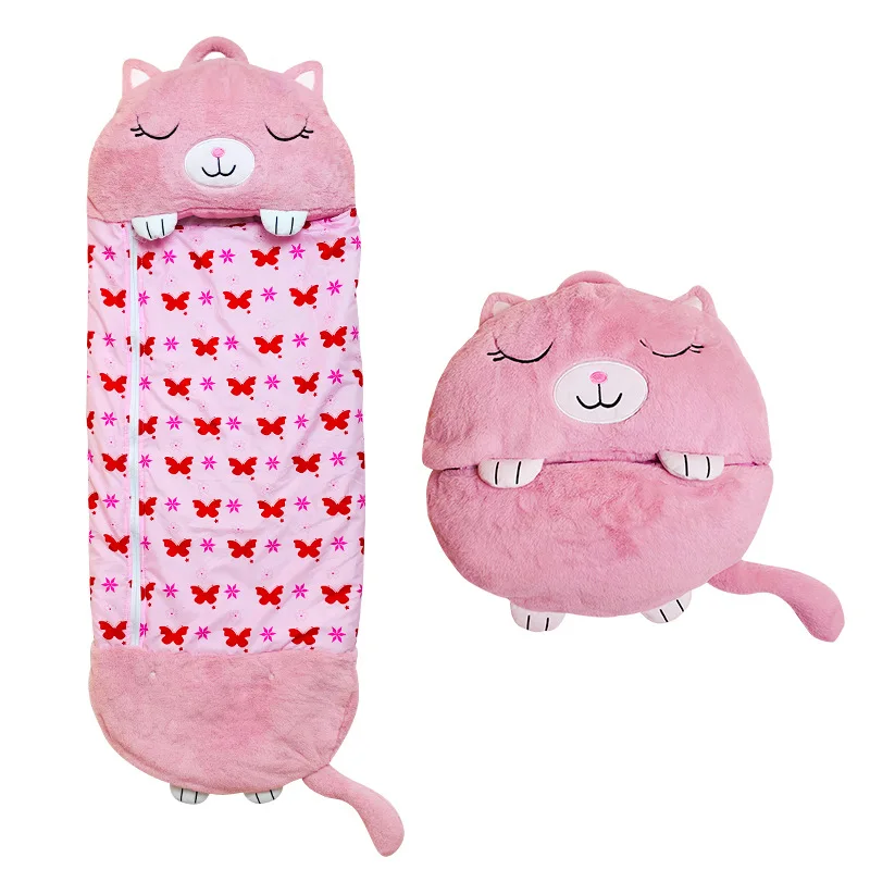 

ZK30 Children Sleeping Bag Cartoon Animal Kid Blanket Nap Mattress Quilt Pajamas Children Day Gift Boy Cartoon Pillow