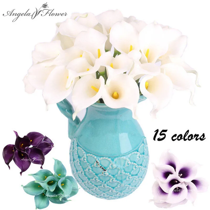 Бесплатная доставка 21 шт Искусственные цветы полиуретан с эффектом реального