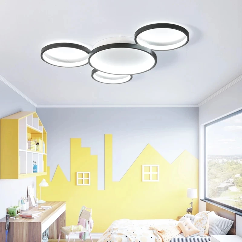 New Modern led Ceiling Chandelier for Living Room Bedroom Dining room office Remote control Home Round ring fixtures | Освещение