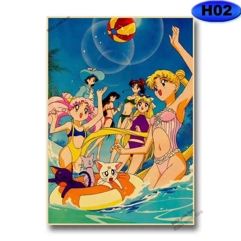 Классическое аниме искусственная бумага домашний декор настенная для кабинета