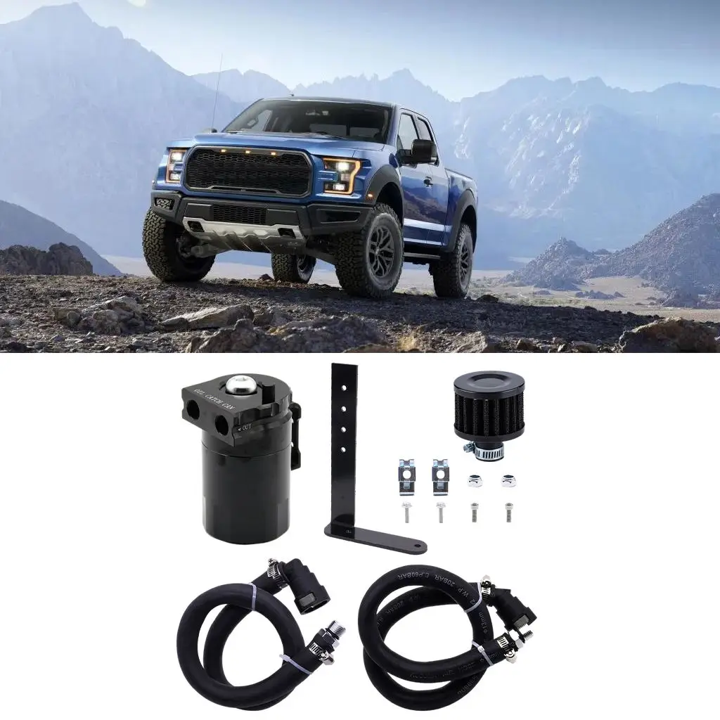 

Oil Catch Can Kit 500ml with Filter Fits for F 150 5.0L 2011-2019 Supplies