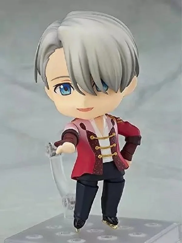 10 см японское аниме YURI on ICE 741 # Victor Nikiforov Q Ver. Модель экшн-фигурки из ПВХ милый