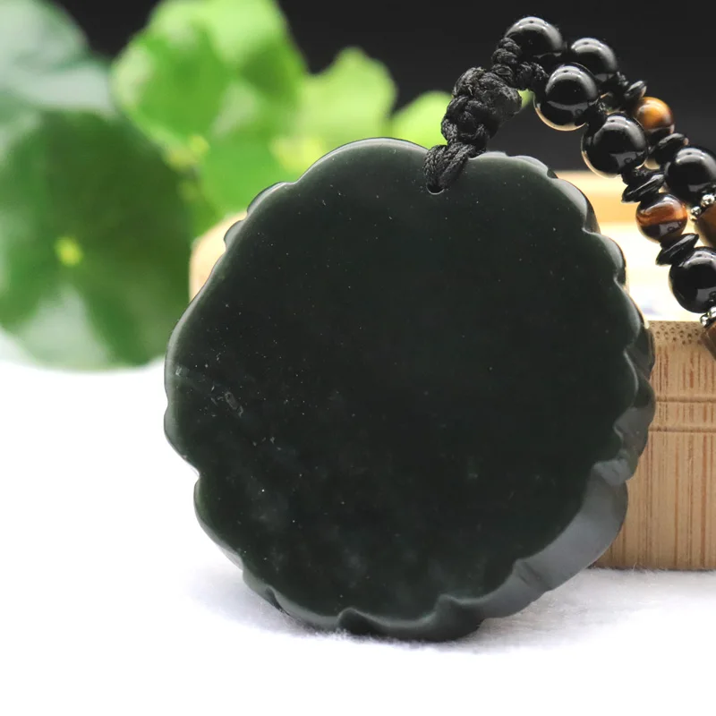 Подвеска Maitreya из натурального китайского хэтяня нефрита ожерелье резной