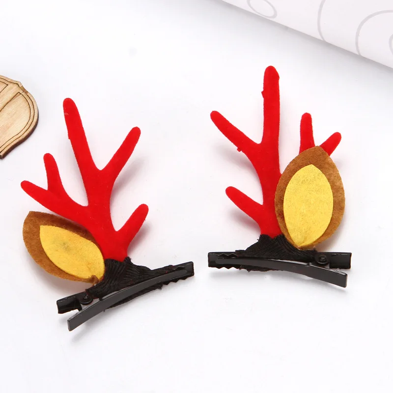 

New Popular Hair Clips for Girls Christmas Elk Hairpin Girls Hair Accessories Hair Clips Celebration for Festival