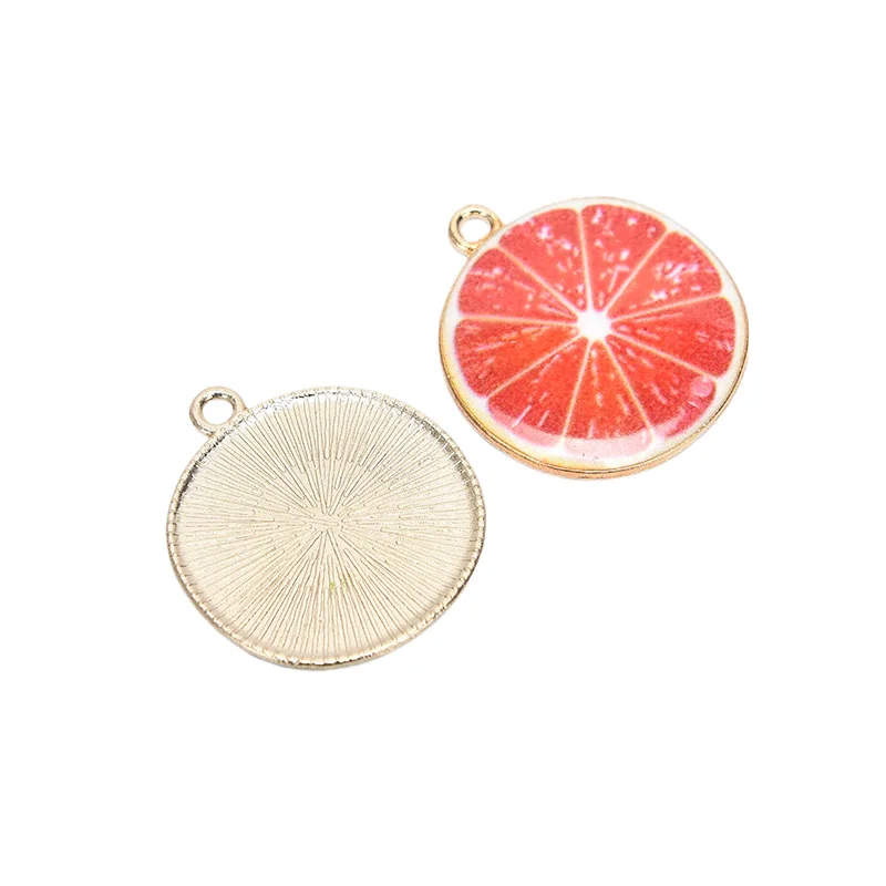 

10PCS Fruit Apple Tomato Lemon Dragon Fruit Kiwi Slime Pendants Jewelry Making Accessory Home Phone Case Decor New