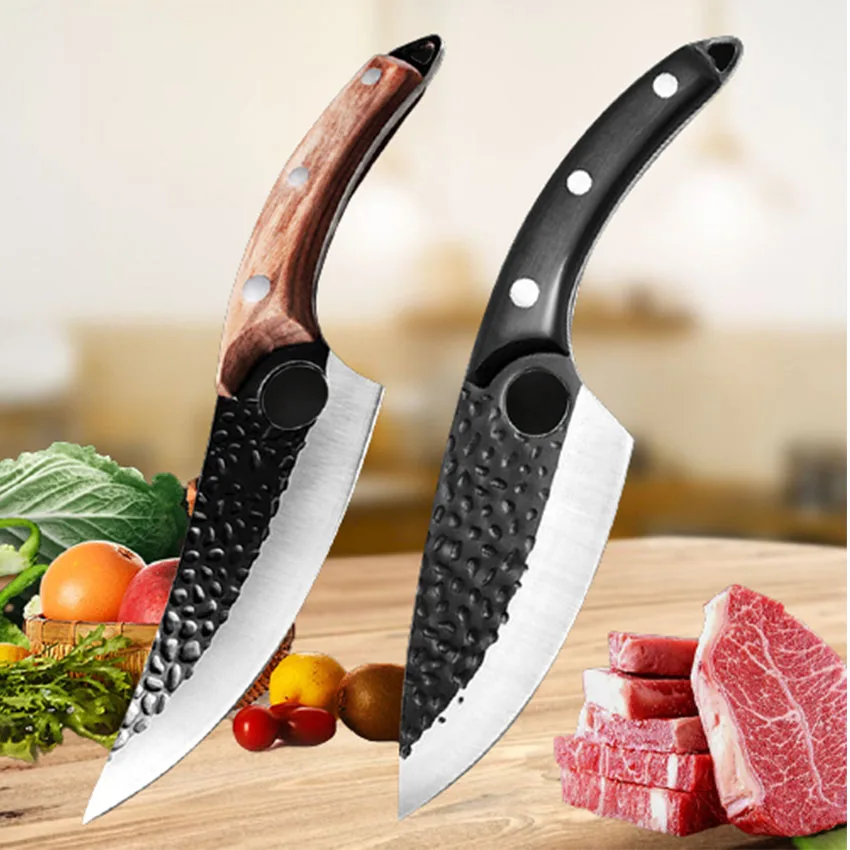 Кухонный нож ручной работы из нержавеющей стали для шеф-повара рыбалки мясница