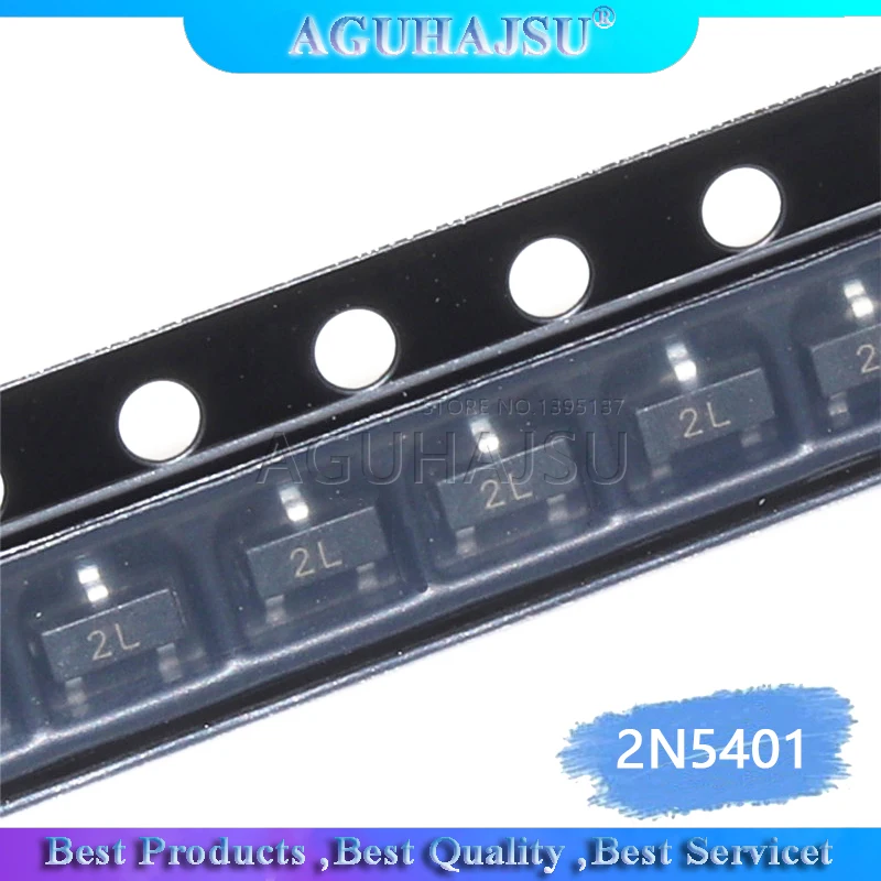 100 шт. 2N5401 2L SMD MMBT5401 SOT-23 SOT23 биполярные транзисторы-BJT PNP Транзисторы новые и