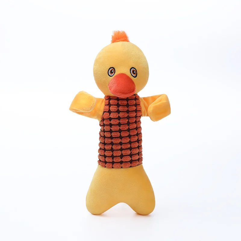 

New Pet Toys Cartoon Plush Animal Dolls Bite Molars Interactive Dog Toys Puppy Chew Toy Puppy Accessories