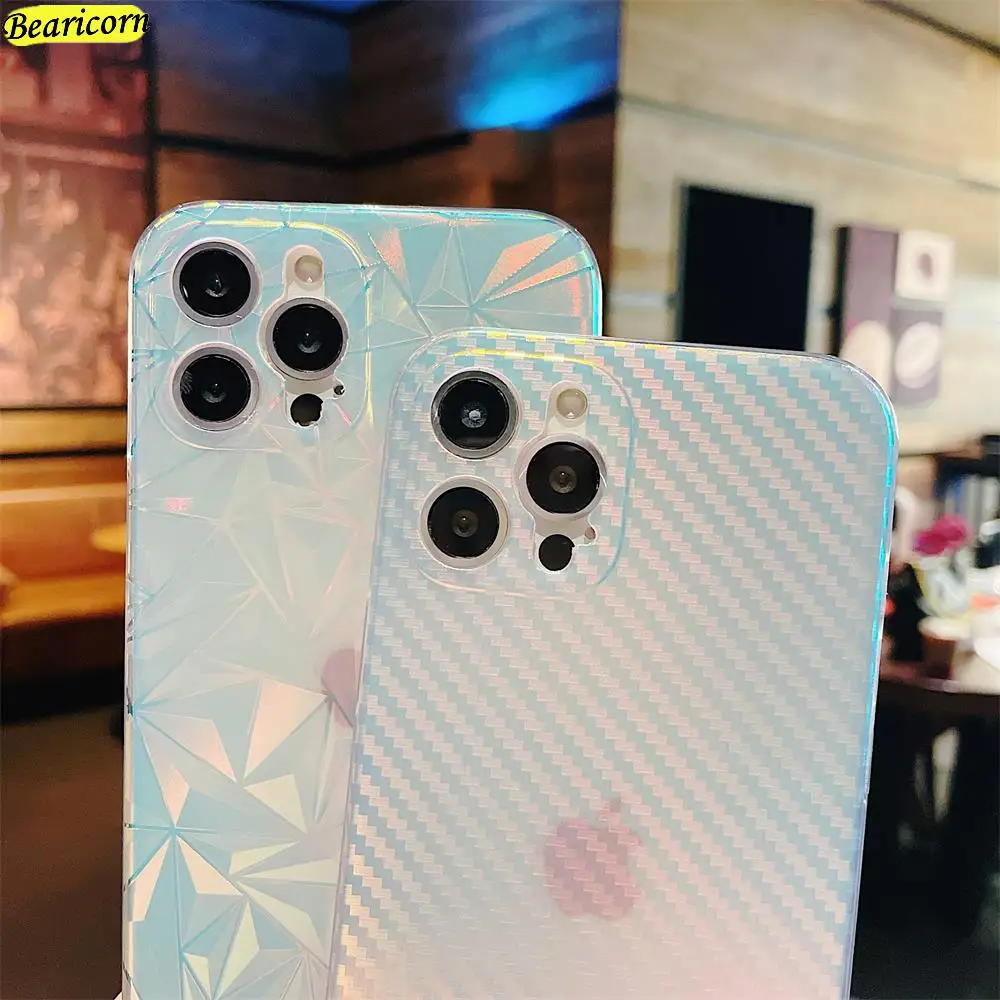 Роскошный чехол для телефона Aurora iPhone 11 12 13 Pro Max Mini XR X XS 7 8 Plus SE 2020 прозрачный с