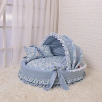 cowboy theme pet bed cotton dog comfort nest soft and breathable full body removable and washable