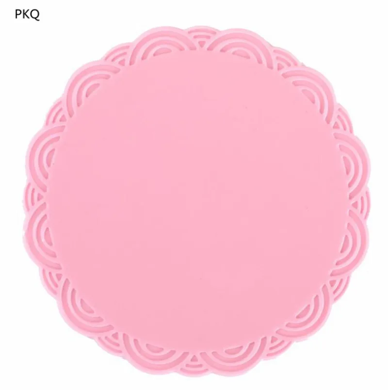 5pcs 10.5*10.5*0.2cm Heat Resistant Round Silicone Pot Placemat Non Slip Bowl Pads Cup Pad Insulation 2019 New | Дом и сад