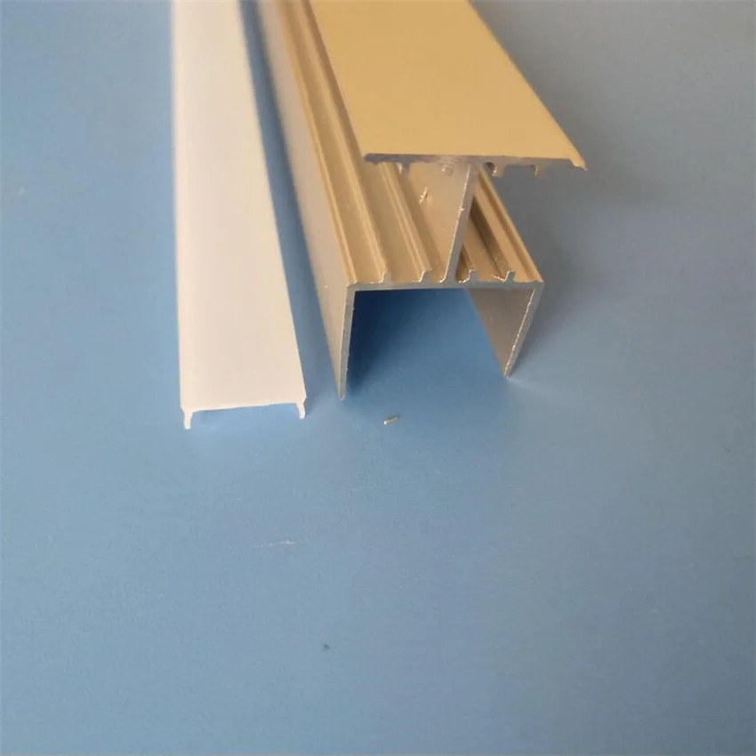 

Free Shipping 2m/pcs 80m/lot new arrival Hot Selling Double Side aluminum channel with milky or transparent cover