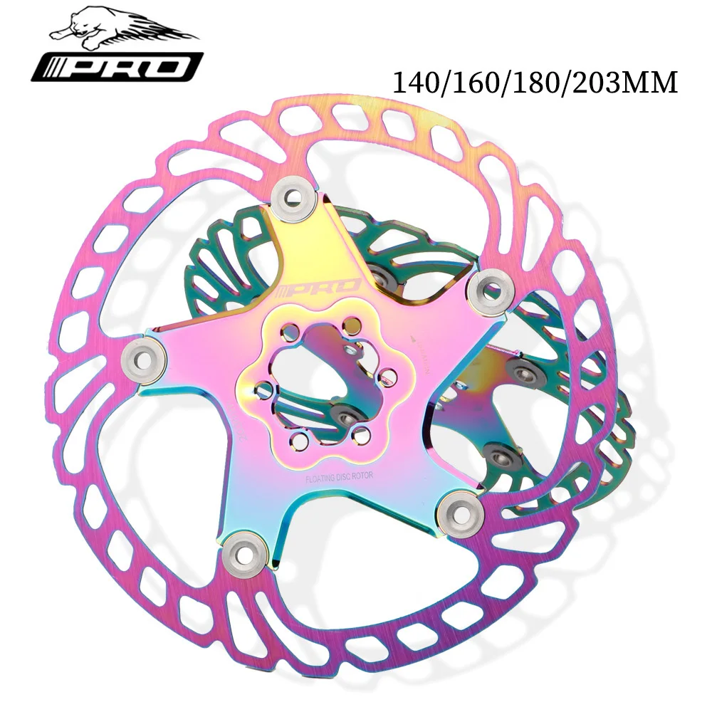 

Цветной 140/160/180/203 мм Велосипедный тормозной диск горный велосипед MTB плавающий дисковый кабель части, плавающий диск для горного велосипеда