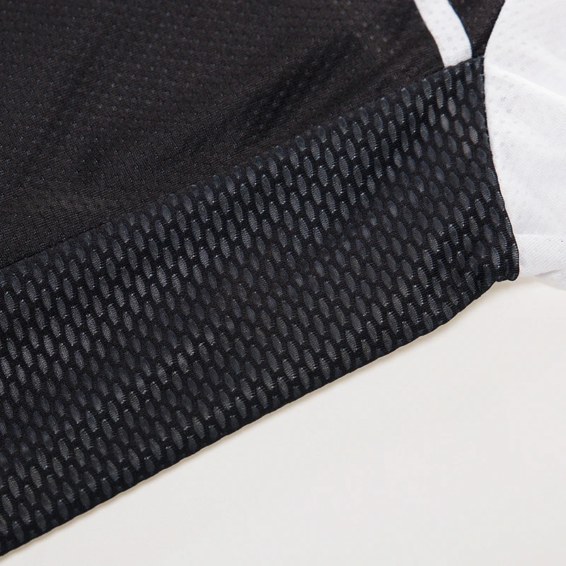 Мужские велосипедные Джерси с длинным рукавом белые черные защитой от пота