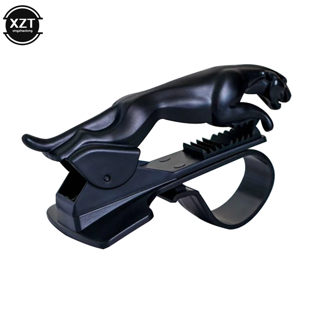 universal leopard car phone holder adjustable dashboard mount clip mobile smart phone gps stand bracket for all phone free global shipping