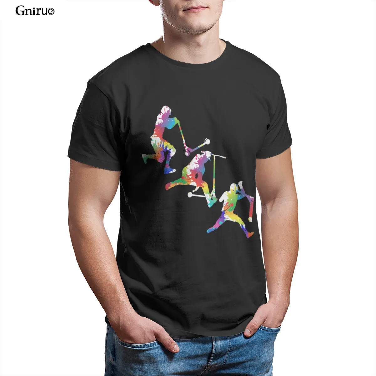 

Wholesale Stunt Scooter Mens Organic T-Shirt Oversized Summer Unisex For Boy 102775
