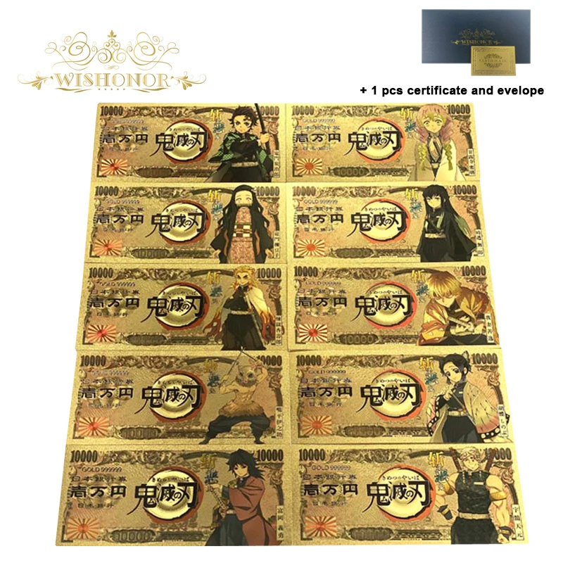 Лучшая цена для всех типов банкнот из японского аниме Демон с покрытием 24