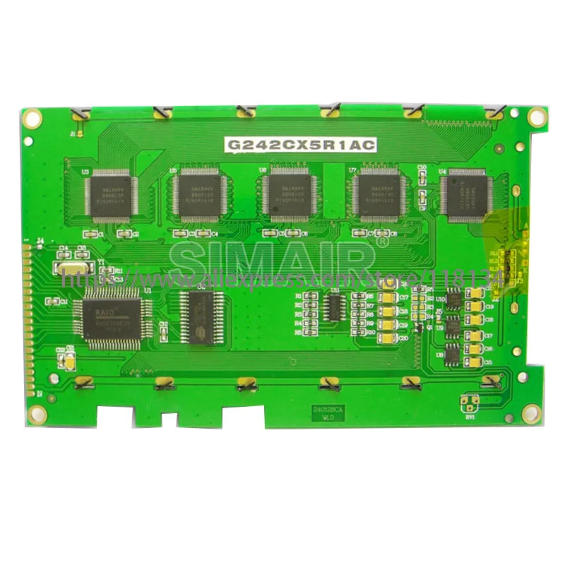 Тест, чтобы отправить 5,7 дюймовый ЖК-экран для 240*128 G242CX5R1AC G242CX5R1RC G242C ЖК-экран дисплей Панель модуль черный/синий
