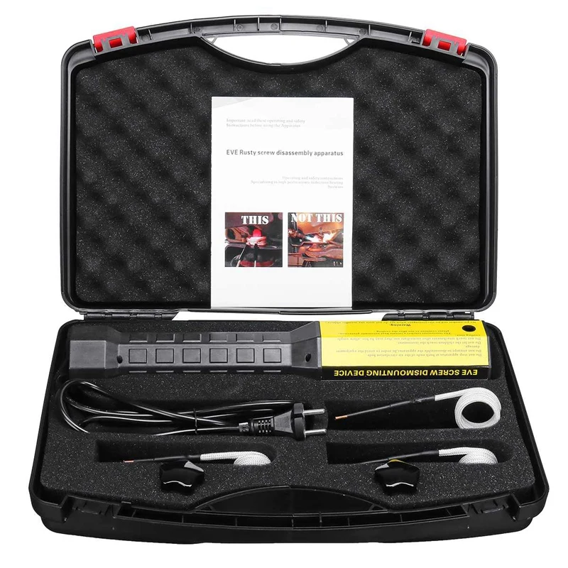 Electromagnetic Induction Heater Bolt Heating Disassembly Screw Tool 220V/110V Magnetic Induction Heater Kit Auto Repair Tool